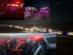 Mut'ta trafik kazas� 1 �l� 5 yaral�